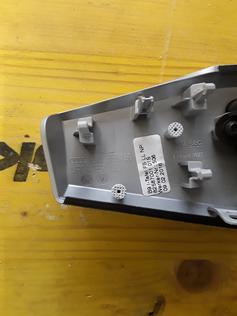 Audi A4 8W Blende silbergrau  8W1 853 189